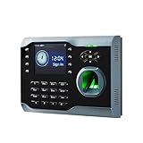 Stechuhren für Mitarbeiter kleiner Unternehmen, Iclock360 USB TCP/IP RFID Karte Fingerabdruckerkennung Zeiterfassungsmaschine Zeituhr Zeiterfassungssystem Stunden automatisch berechnen ( Color : Icloc