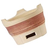 TOBBOMEY Holzkohlegrill Lehmgrillofen Klein Braun mit Grillrost Multifunktionaler Outdoor Grillherd für Camping Picknick und Garten