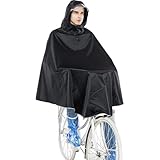 Gerhannery Fahrrad Regenponcho, Regencape Fahrrad Mit Kapuze, Wasserdichter Radfahren Regen Poncho für Damen Herren, Regenjacke Fahrrad für Radfahren Wandern