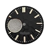 1PC NH38 Uhr Zifferblatt 28,5mm Zifferblätter Grün Leuchtende Uhr Gesichter Zubehör(Black gold nail)