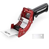 Handheld Klebebandabroller, mit extra Klinge Verpackung Karton Cutter, Paketklebeband Paketbandabroller Packband Paketband Papierklebeband Abroller Handabroller Kleberoller Klebebandspender,Rot