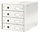 Leitz Click & Store Schubladenset, 4 Schubladen, A4, weiß, 60490001