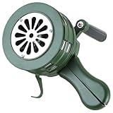 NATGAI Tragbare 110 dB Handkurbel-Airene | Handkurbel, Tornado-Sirene, laute Sirene, Handkurbel-Sirene mit Kurbel aus Aluminiumlegierung für Sicherheit und Schutz