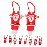 WEKADRIN Silikon Reiseflaschen mit Auslaufsicherem Verschluss und Praktischem Tragegriff Transparente Kinderhand-Flaschen für Reisen Camping Sport und Alltag