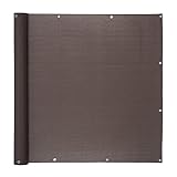 Ventanara® Balkonverkleidung Sichtschutz PVC Balkonumspannung Zaun Verkleidung Blende Windschutz Folie 600 x 90 cm Taupe