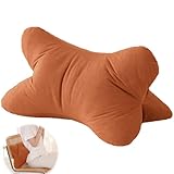 Nackenkissen Lesekissen, Leseknochen Nackenrolle, Ergonomische Form, Leseknochen, Lendenstütze Flexible Stütze für Büche, Ergonomisches Nackenkissen Als Lesekissen Zum Relaxen, für Schlafen(Orange)