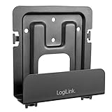 LogiLink BP0049 - Universeller Support für Multimedia-Player, Festplatten, Kabel, Satellitenboxen schwarz; einstellbare Tiefe 25-39 mm