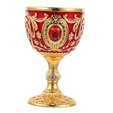 GRADENEVE Metallischer Trinkbecher für Schnaps und Whisky Retro Weinbecher aus Bruchsicherem Material für Hausversammlungen und Festliche Anlässe und Langlebig