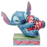 Disney Traditions Stitch Hugging Heart Figurine, Height 13cm