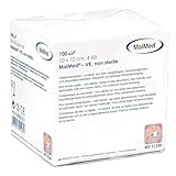 Vlieskompressen Kompressen Unsteril 10x10cm 100 Stück, Wundkompressen 4 Lagen, Wundauflage nicht haftend, Mullkompressen Wundgaze Kompresse, Saugkompressen, Verbandsmaterial +E-Book (über Gesundheit)