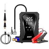 Tragbarer Starthilfe für Autos | 12V Power Pack Mit Starthilfe Und Integriertem Reifenkompressor - Digitales Wiederaufladbares Power Bank Als Booster Für Autostart In Garage Werkstatt Und Auf