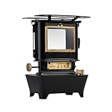 Thous Winds Petroleum Laterne Outdoor, Camping Heizung Petroleum Schwarz, Tragbarer Kaminofen, “Feuertanz” Mehrere Kerosin Laterne Ofen für Außenbeleuchtung, Erwärmung, Kochen, Grillen