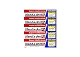 5 x 47g blend-a-dent Original Super Haftcreme - Extra Stark - Complete