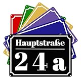 Hausnummer mit Straßennamen Strassenschild Personalisiert mit Hausnummer Groß Kundenspezifische Hausschilder Straßenschild Adressschilder 300 x 200 mm