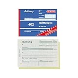 10er Sparpack Herlitz 7876147 Quittungsblock A6 402 2x40 Blatt, selbstdurchschreibend (10er Pack)