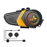 OOLONG LX3 Bluetooth-Headset, 1200 mAh, für Motorrad, BT5.0, kabellos, Freisprecheinrichtung, Stereo, Anti-Interferenzen, wasserdicht, C