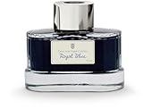 Graf von Faber-Castell 141009 - Tintenglas Royal Blue, 75 ml, dokumentenechte Tinte im edlen Tintenfass