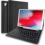 Yeegnar Tastatur Hülle für iPad 9.7 QWERTZ Deutsches Tastatur iPad 9.7 2018 (6. Generation)/2017 (5. Generation)/Pro 9.7/Air 2/Air 1 mit Slim Schutzhülle mit Pencil Halter Schwarz