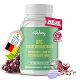 Vitabay OPC Traubenkernextrakt Hochdosiert 1000 MG - TIME REALESED OPC - 120 Traubenkernextrakt OPC Kapseln hochdosiert OPC Traubenkernextrakt - OPC hochdosiert OPC - Traubenkernextrakt OPC