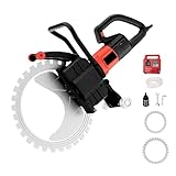 HEIHEIZI Ring-Beton-Säge,Elektrische Kreissäge und Beton-Säge mit 8900W-Schneidetiefe von 30/40/50cm,Nassstaubunterdrückung.Inklusive Schlauch,Pumpe und Sägeblatt.Ideal für Stahlbeton,410+52mm-110V