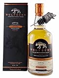 Wolfburn Aurora Single Malt Whisky + 1 Ausgießer Wolf mit Zinklegierung