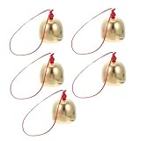 CIYODO 5 Stück Kupferglocken Anhänger Teiliges für Garten und Türdekoration Hochwertige Kupferglocken mit Klaren Süßen Klängen als für Freunde Verschönerung Ihres