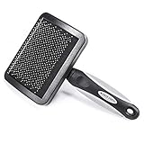 Werner Christ Lammfellbürste Fellbürste zur Beseitigung von Verschmutzungen auf Schaffellen und Lammfell-Artikeln, Bürste, Pflegebürste für Fell in schwarz, one Size