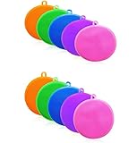 Küchen Silikon Schwamm,5 PCS Silikon-Reinigungsbürste,Geschirrspülmittel Antibakterieller Schwammwäscher Multifunktionale Reinigungsbürste zum Waschen von Gemüse-Obstschalen-Geschirrtopf