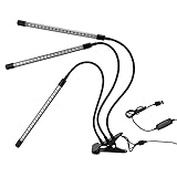Pflanzenlampe Clip -On -Wachsen Leichte Wachsende Leichte Innenpflanzen Wachsen Leichte 5 -V -USB -angetriebene Verstellbare Schwanenhals -Timing -Gartenwachstumslampe