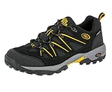 Brütting Mount Hunter Low Herren Trekking- & Wanderhalbschuhe, Schwarz Schwarz Gelb, 43 EU