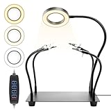 Dritte hand Löten, Löthilfe Dritte Hand mit 5X Lupe Licht, Lötstation mit 4 flexibel Arme, Löthilfe für Schweißer, Schmuckhersteller, Handwerk, Liebhaber