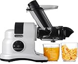 AMZCHEF Entsafter Slow Juicer mit 2-Gang & Rücklauf -80MM Große Öffnung Entsafter Gemüse und Obst Testsieger-Saftpresse Elektrisch mit 150W Slience Motor