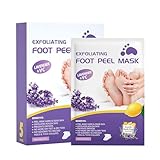 5 Paar Hornhaut Socken - Fußmaske, Foot Peel Mask für Effektiv Abgestorbene und Entfernt, Fussmaske Hornhautentfernung Socken für Männer und Frauen (2)