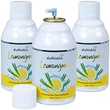Duftidoo® Raumduftspray 'Lemongrass' 3 Stück, Lufterfrischer mit natürlichem Duft für frische Luft & Wohlbefinden, Duftspray, Raumduft Nachfüller 243 ml