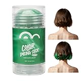 Pruojhw Instant-Haarfärbestift, temporär, tragbar, waschbar, nicht klebend, für Halloween, Tanz, Hochzeit, Geburtstag, Party, Weihnachten, Shows, Frauen, Mädchen