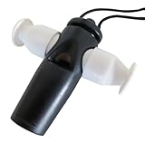 keepdrum Samba Pfeife Whistle 6 cm, Kunststoff, Schwarz