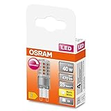 OSRAM Dimmbare LED Pin Lampe mit G9 Sockel, Warmweiss (2700K), 4.4W, Ersatz für herkömmliche 40W-Lampe