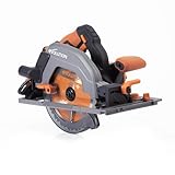 Evolution Power Tools R185CCSX-Li Kreissäge, kabellos, kompatibel mit bürstenlosem 18 V Li-Ion-EXT, inklusive TCT-Multimaterial-Klinge, schneidet Holz, Metall, Kunststoff und mehr, Batterie nicht im