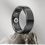 DEKELIFE 2024 Neu Smart Ring Herren Damen, Fitness Ring Tracker Gesundheitsring mit Herzfrequenz, SpO2, Schlaftracker, 100+ Sportmodi IP68 Wasserdicht Smartringe für Android und iOS, Size 11, Schwarz