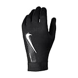 Nike Unisex Soccer Gloves Academy Therma-Fit, Black/Black/White, DQ6071-010, XL