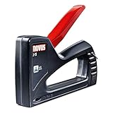 Novus Handtacker J-11, Tacker aus ABS-Kunststoffgehäuse, Unterlademechanik, Griffverriegelung, Klammersichtfenster