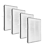 NISPIRA Ersatz-HEPA-Filter für Luftreiniger, kompatibel mit Vornado-Luftreiniger-Modellen AC300, AC350, AC500, AC550, PCO200, PCO300, PCO500 im Vergleich zu Teil MD1-0022, 4 Filter