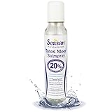 Seasan Totes Meer Salz Spray 150 ml in großer Flasche, 100% Naturrein, 20% Totes Meer Salzlösung, Bei Psoriasis, gegen Schuppenflechte und trockene Haut, bindet Feuchtigkeit