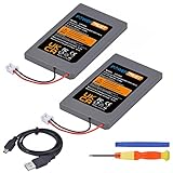 PowerTrust 2pcs PS3 Controller Batterie für Sony PlayStation 3 Dualshock 3 Wireless Controller LIP1472 LIP1359 LIP1859 Batterie