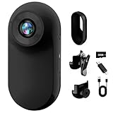 360° Action Kamera, Mini Action Cam1080P und 32 GB Speicherkarte Helmkamera, Magnetische Taschen-Daumenkamera Aktion K-amera, Motorrad Bodycam, Mini K-amera, Outdoor Sport Kamera mit Bildschirm