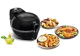 Tefal ActiFry Extra Heißluftfritteuse, AirFryer mit Rührarm, kein Schütteln, 1550 W, 1,2 kg für 6 Personen, High Speed Airflow, Timer, ‎energiesparend, gesunde Fritteuse ohne Öl, schwarz, FZ7228