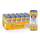 Paulaner Münchner Hell Alkoholfrei Helles Bier spritzig-mild EINWEG(24x0,5l)