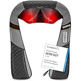 RENPHO Massagegerät, Schulter Nackenmassagegerät mit Wärme, Rückenmassagegerät mit 3D-Massage von tiefem Gewebe, Nackenmassage mit Tiefknetmassage, Geschenke für Frauen