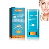 Sunscreen stick SPF50+, Moisturiser Sun Stick, invisible sun care stick, sonnencreme gesicht fest, Strong UV Protection Anytime for All Skin Types, Einfach Anzuwendend Sonnenschutz