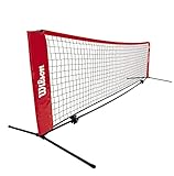Wilson Unisex Jugend Tennisnetz, rot-schwarz, 0 m de ancho y altura Ajustable